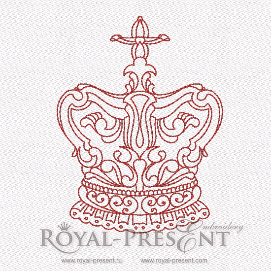 Machine Embroidery Designs King Crowns Set