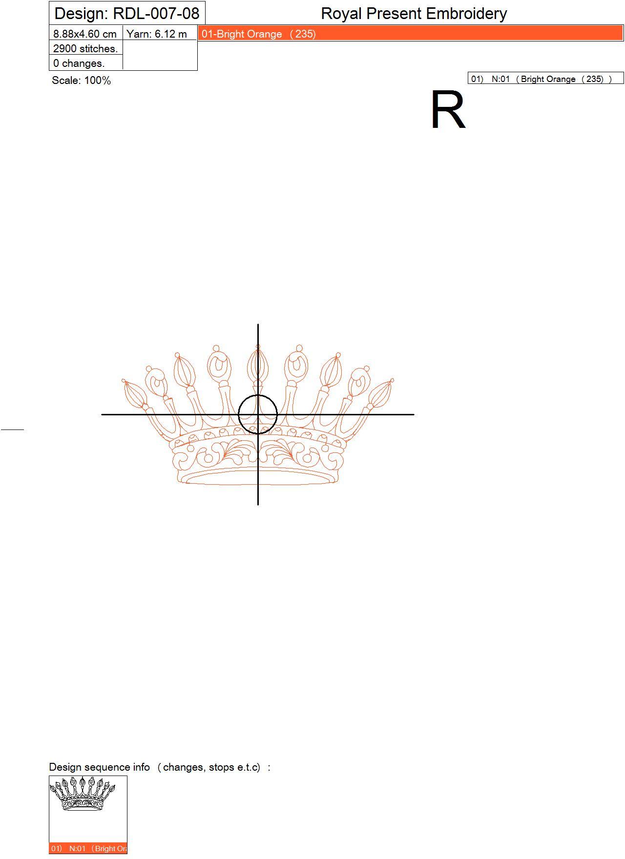 Machine Embroidery Designs King Crowns Set