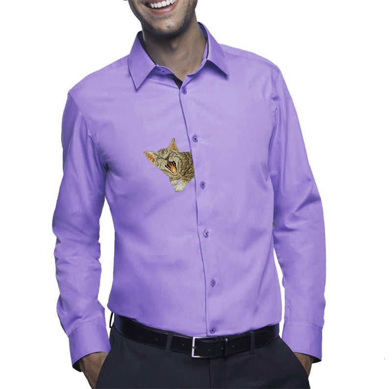 Machine Embroidery Design Pocket Cat