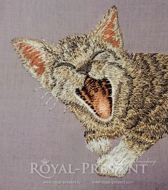 Machine Embroidery Design Pocket Cat RPE-088