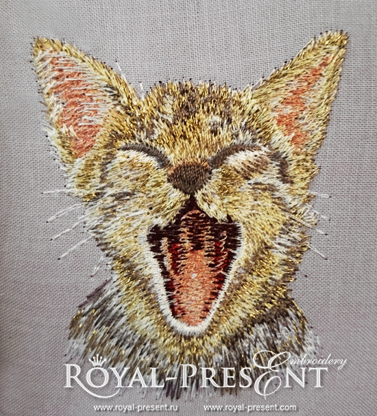 Machine Embroidery Design Cute Pocket Cat RPE-088-01
