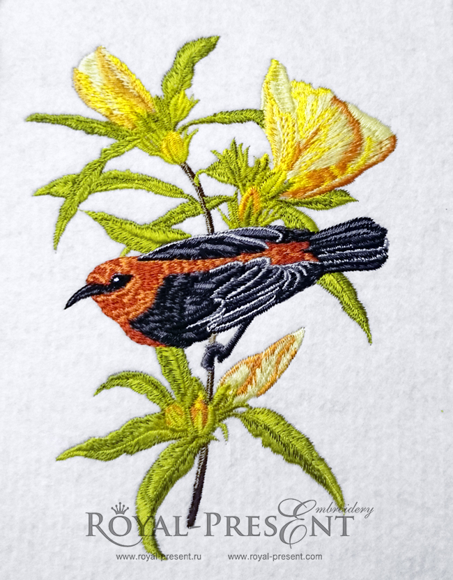 Machine Embroidery Design Beautiful Australian Bird