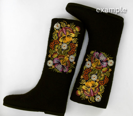 Machine Embroidery Design Russian folklore - Petrykivka painting