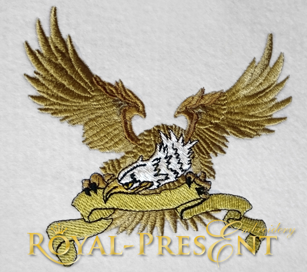 Machine Embroidery Design Eagle - 2 sizes RPE-879