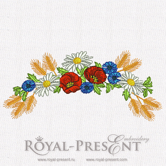 Machine Embroidery Design - Summer bouquet (3 in 1) RPE-465