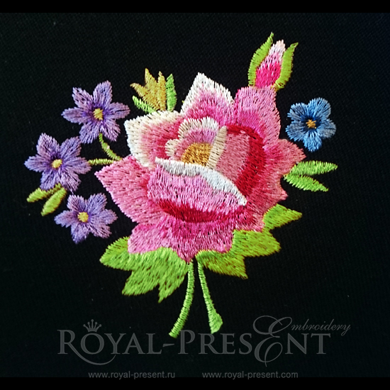 Set of Machine Embroidery Designs Polish Folk roses