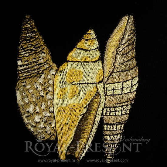 Machine Embroidery Design - Shells