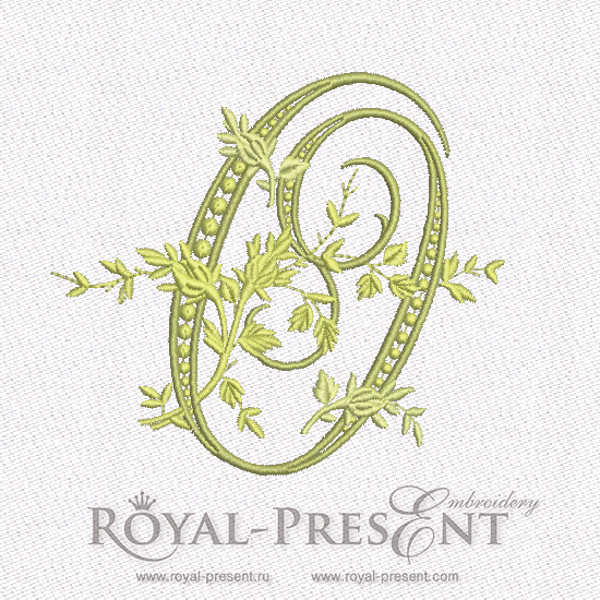 Machine Embroidery Design Monogram O RPE-895-O