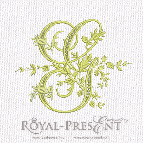 Machine Embroidery Design Monogram G RPE-895-G