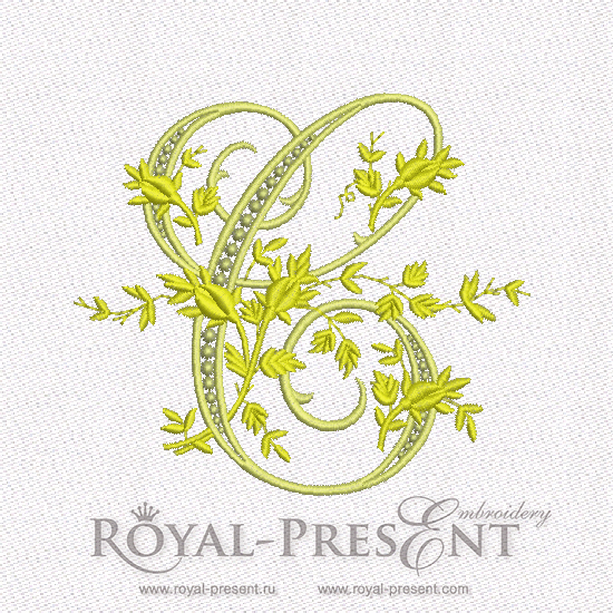 Machine Embroidery Design - Monogram C