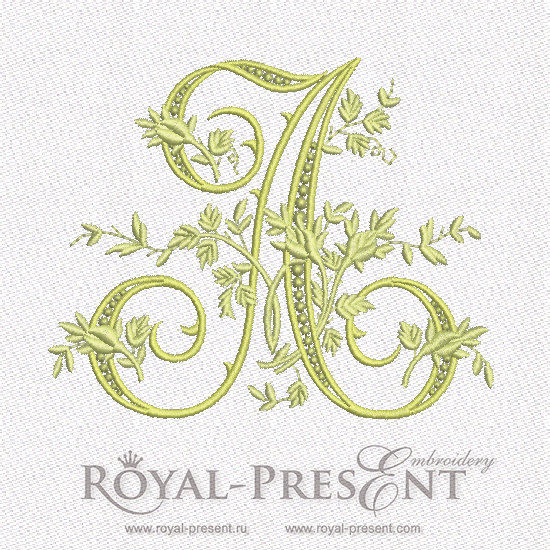 Machine Embroidery Design - Monogram A RPE-895-A