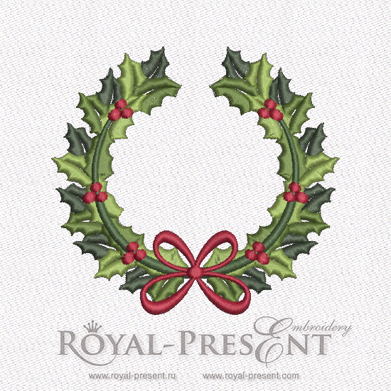 Machine Embroidery Design Christmas Monogram Blank