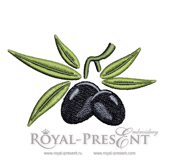Machine Embroidery Design Olives RPE-1065-001