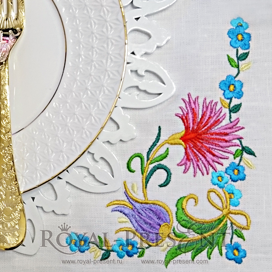 Machine Embroidery Design Ottoman ornament - 3 sizes RPE-1023