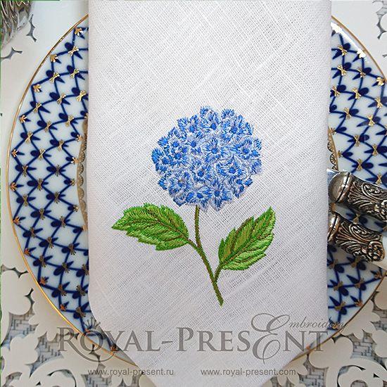 Hydrangea Machine Embroidery Design - 2 sizes RPE-121