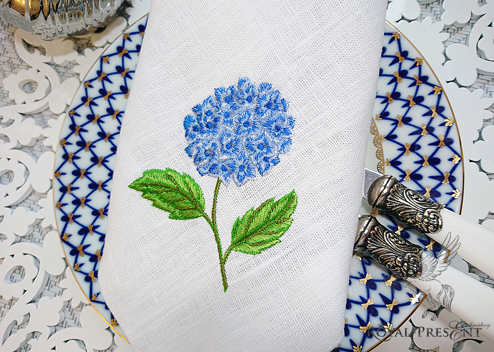 Hydrangea Machine Embroidery Design - 2 sizes
