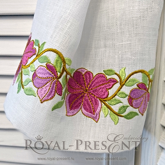 Machine Embroidery Design Romantic bohemian feel - 2 sizes RPE-784