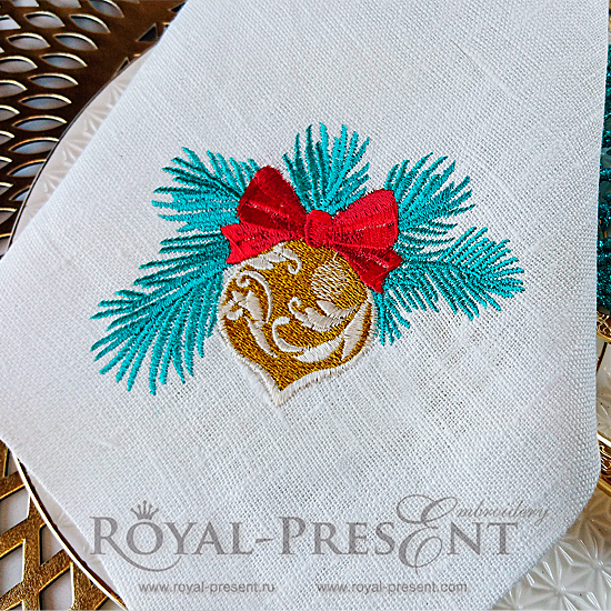 Machine Embroidery Design Christmas tree toy - 3 sizes RPE-1098-02