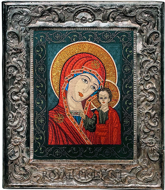 Machine Embroidery Design Icon Our Lady of Kazan RPE-1108