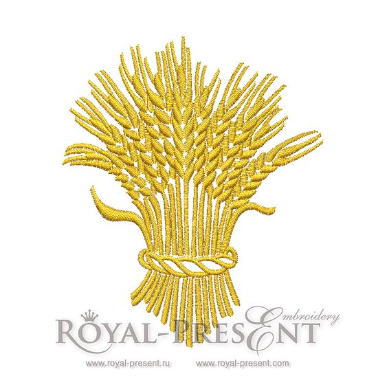 Machine Embroidery Design Golden spikelets