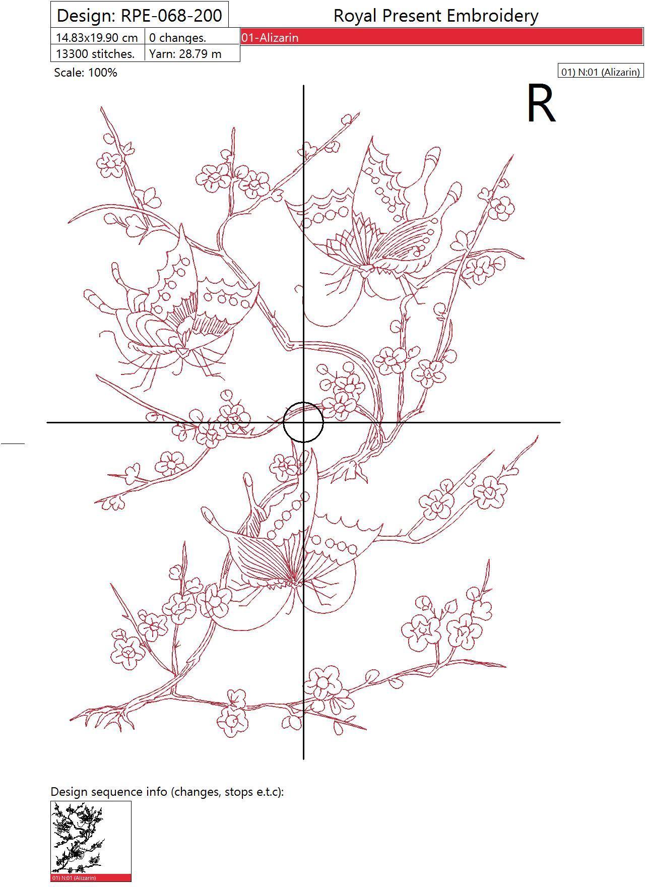 Machine Embroidery Design Butterflies - 4 sizes