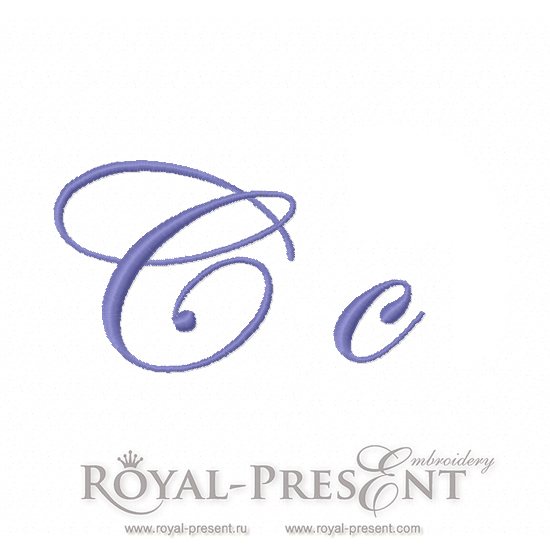 Machine embroidery design The letter C RPE-1147-C