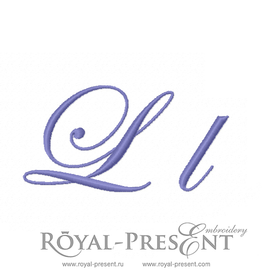 Machine embroidery design The letter L RPE-1147-L