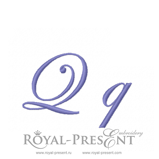 Machine embroidery design The letter Q RPE-1147-Q