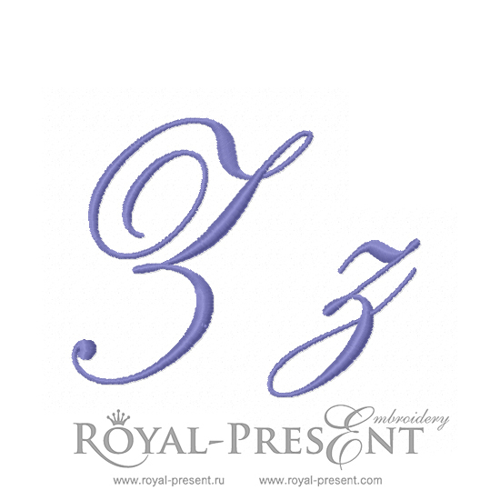 Machine embroidery design The letter Z RPE-1147-Z