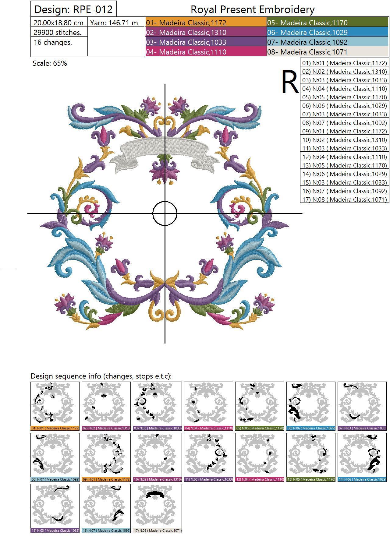 Machine Embroidery Design Louis XIV