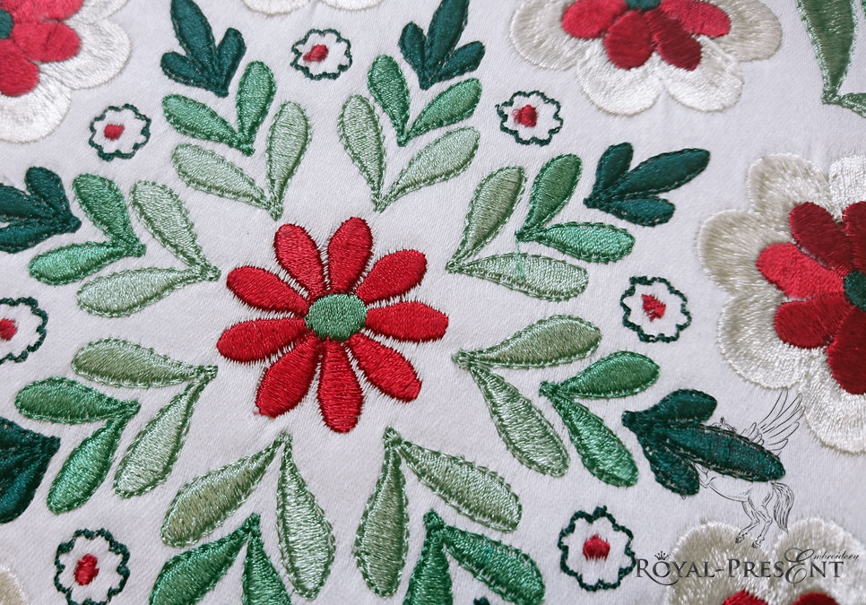 Machine Embroidery Design Beautiful Hungarian folk art motif