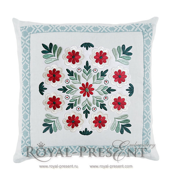 Machine Embroidery Design Beautiful Hungarian folk art motif RPE-225-3