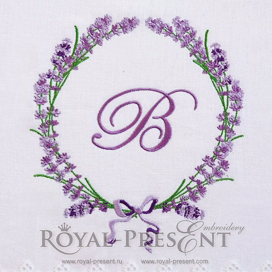 Machine Embroidery Design Fragrant lavender RPE-315