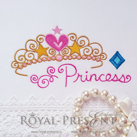 Machine Embroidery Design Tiara RPE-729-01