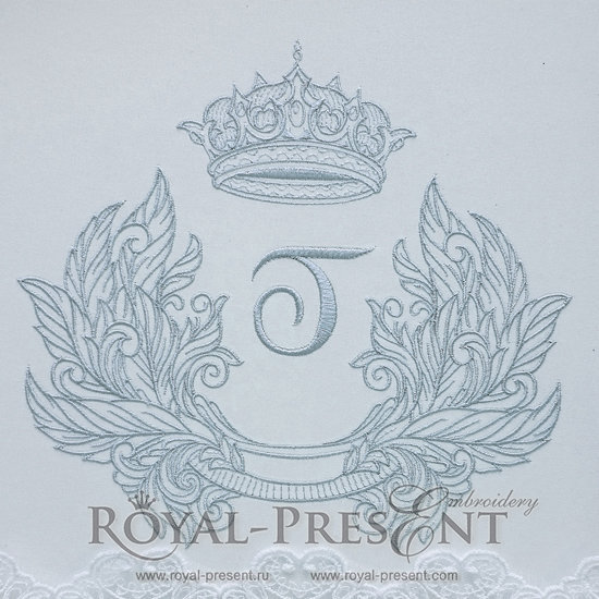 Machine Embroidery Design Retro baroque frame RPE-733