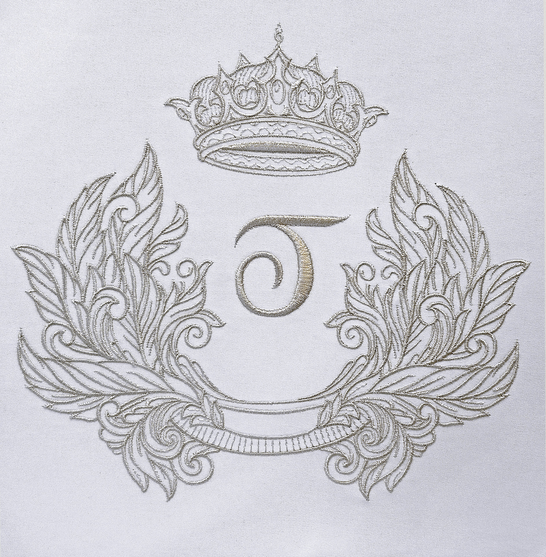 Machine Embroidery Design Retro baroque frame