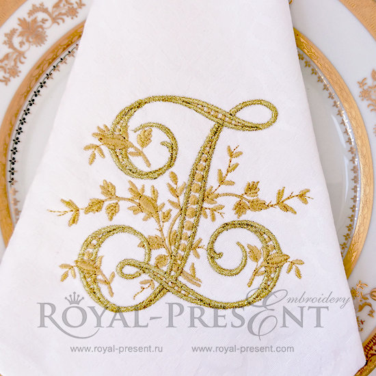 Free Machine Embroidery Design Monogram Z RPE-444-Z