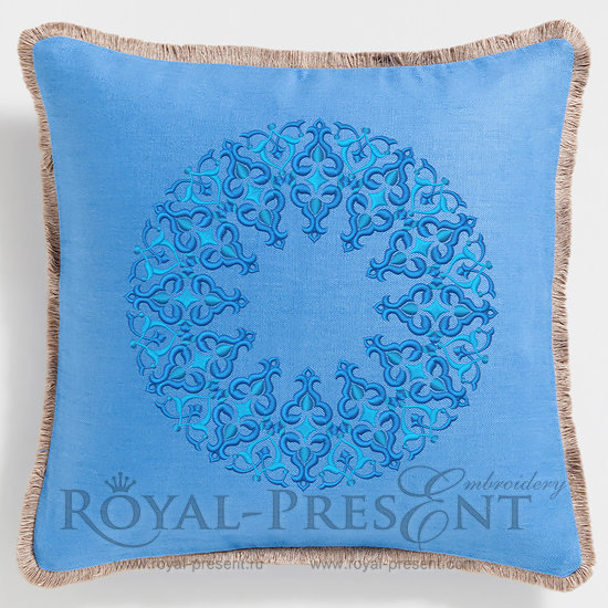 Ottoman pattern Machine Embroidery Design RPE-412