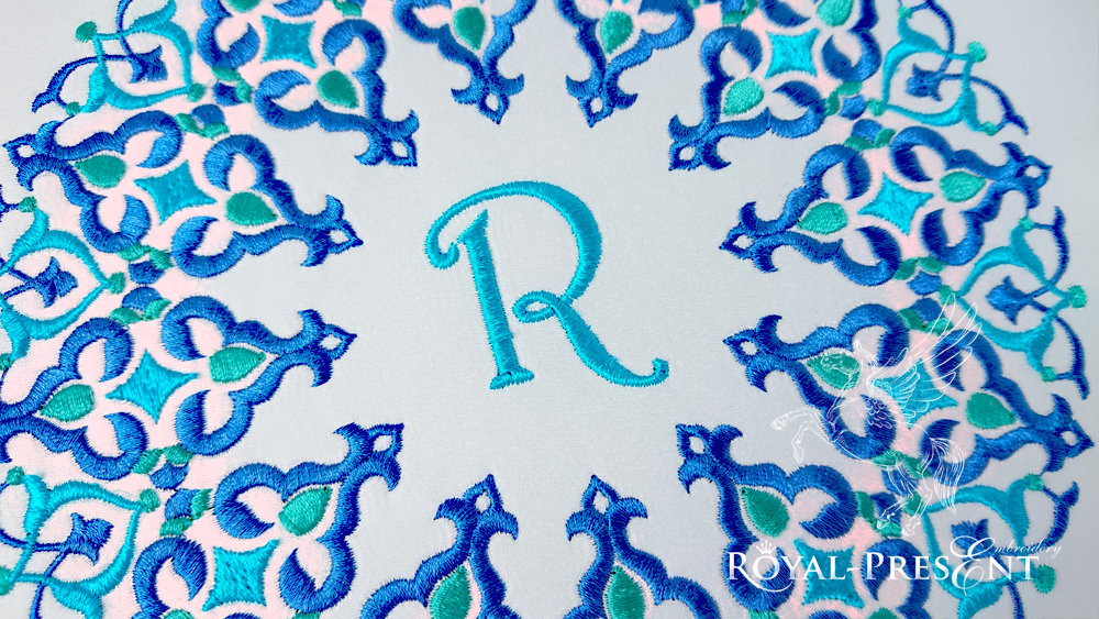 Ottoman pattern Machine Embroidery Design