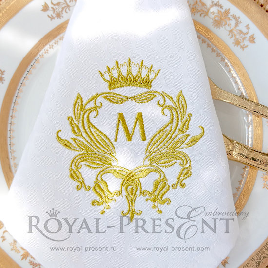 Machine Embroidery Design Graceful frame - 2 sizes RPE-583-4