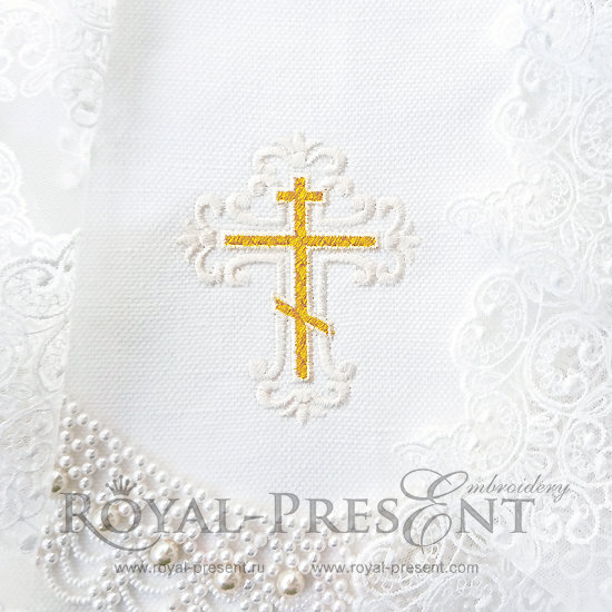 Machine Embroidery Design Gorgeous Cross RPE-873