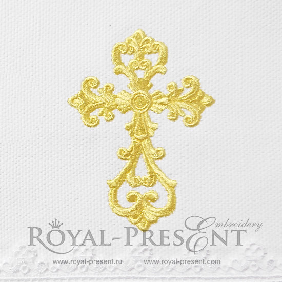 Machine Embroidery Design Ancient Cross RPE-1151