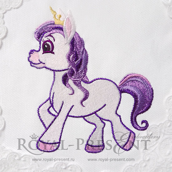 Machine Embroidery Design My Little Pony - 4 sizes RPE-257