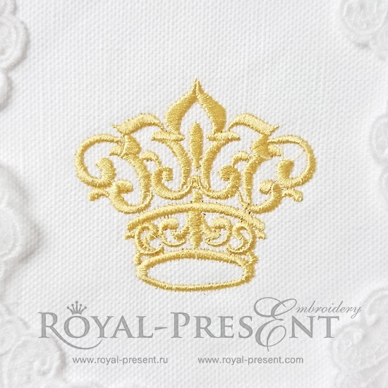 Machine Embroidery Design Small Crown RPE-1168