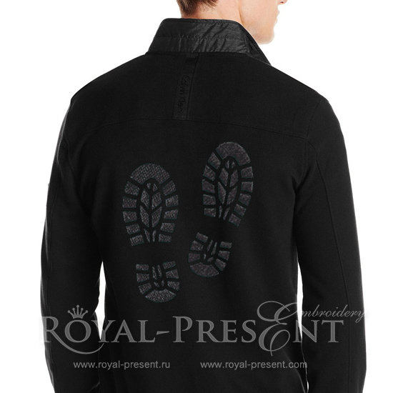 Free Machine Embroidery Design Footprint - 4 sizes RPE-1034
