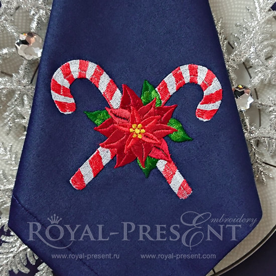 Christmas Lollipops Machine Embroidery Design - 3 sizes RPE-1213