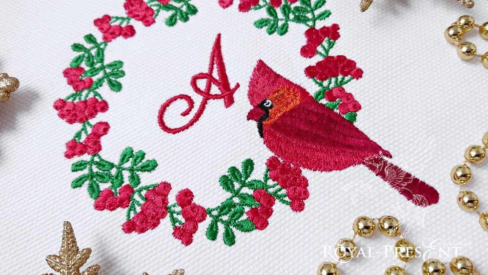 Machine Embroidery Design Rowan frame - 3 sizes