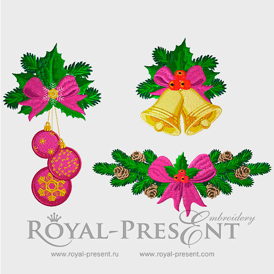 Christmas Set Machine Embroidery Designs RPE-1022