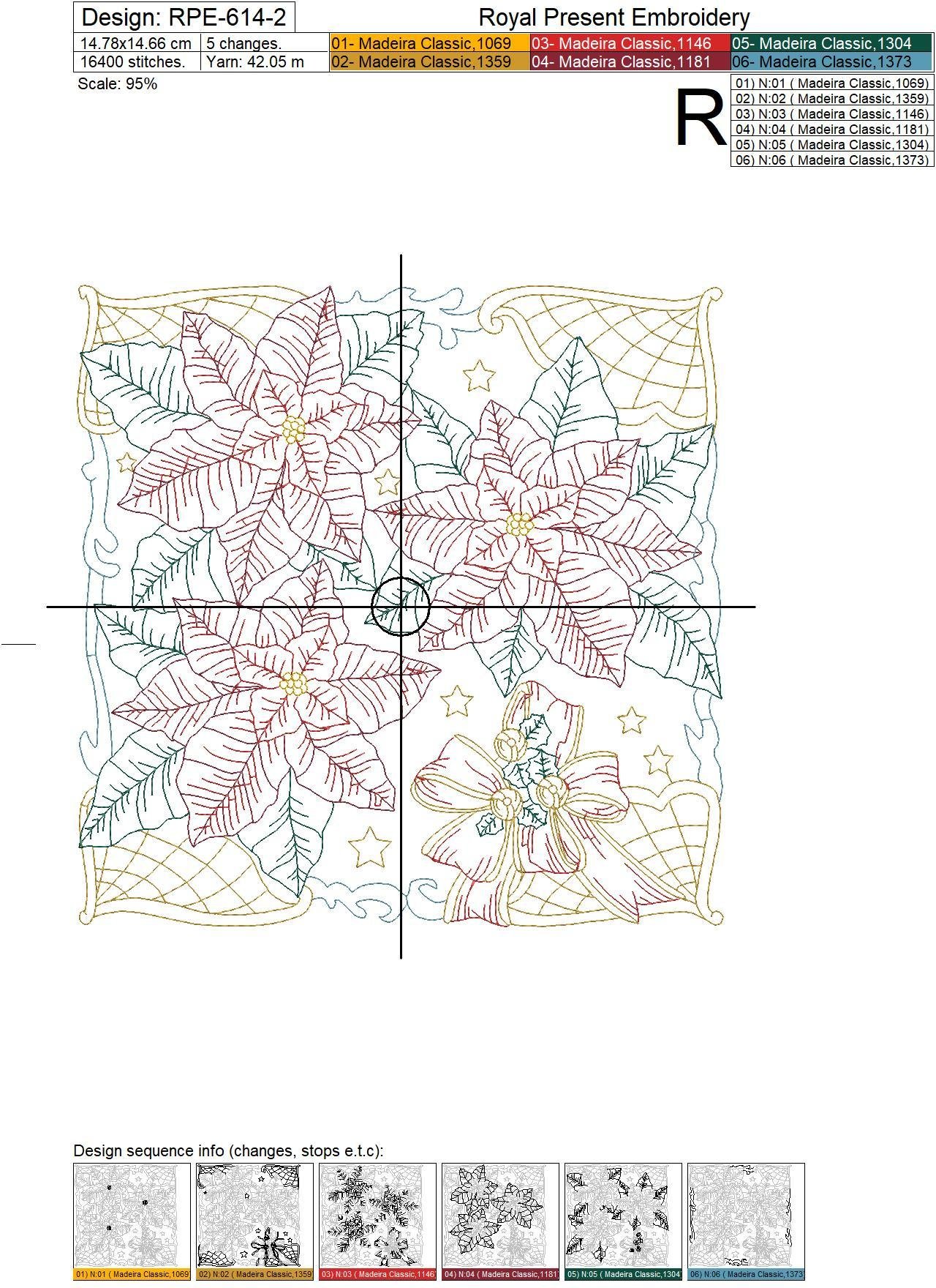 Machine Embroidery Design Winter Fun Quilt Block