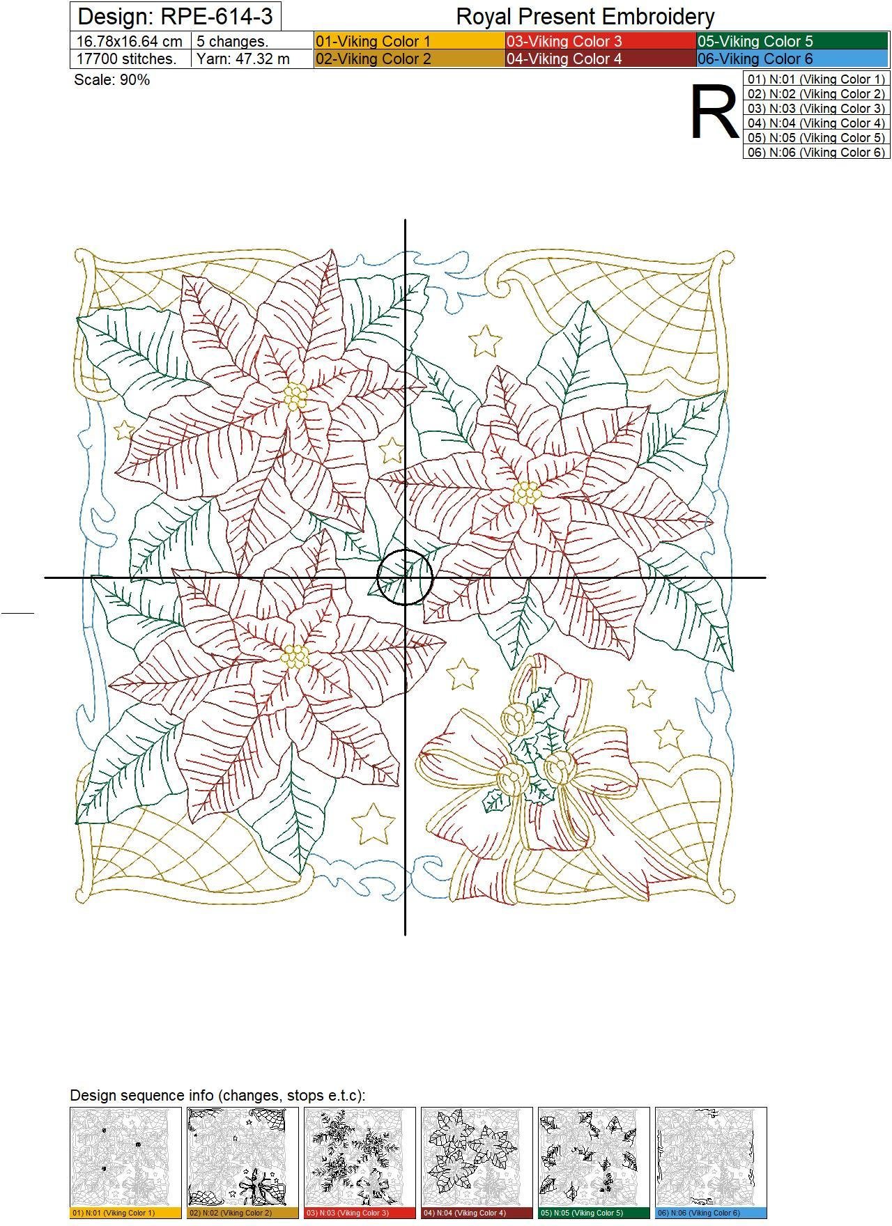 Machine Embroidery Design Winter Fun Quilt Block